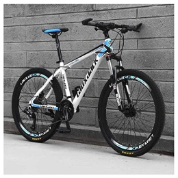 LHQ-HQ Mountain Bike LHQ-HQ Sport all'Aria Aperta 26" for Adulti Mountain Bike, 27Speed ​​Drivetrain Sospensione Anteriore a velocità variabile HighCarbon Acciaio Mountain Bike, Blu Sport all'Aria Aperta Mountain Bike