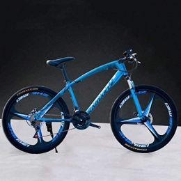 MJY Bici MJY Bicicletta da 26 pollici Mountain Bike, bicicletta ad alta resistenza in acciaio al carbonio, bicicletta leggera con sedile regolabile, doppio freno a disco, forcella a molla, I, 24 velocità 6-20