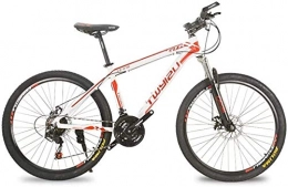 MJY Bici MJY Bicicletta, mountain bike, bici da strada, bici da coda dura, bici da 26 pollici a 21 velocità, bicicletta ad assorbimento degli urti in lega di alluminio 6-11, bianco rosso
