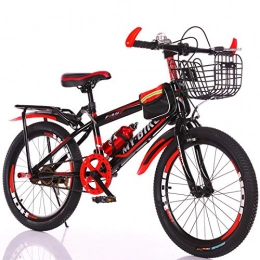 MLL Mountain Bike MLL Bicicletta per Studenti, Mountain Bike, Auto in Lega d'Acciaio, Mountain Bike da 18-22"Single Speed, Rosso, 20 Pollici