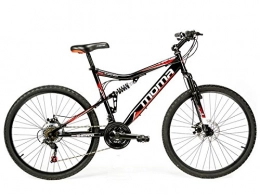 Moma Bikes Mountain Bike Moma bikes, Bicicletta Mountainbike 26" BTT SHIMANO, doppio disco e doppia sospensione