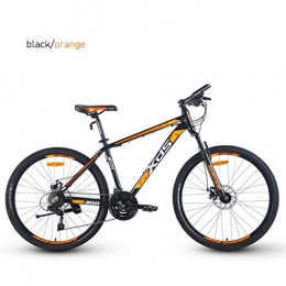 LIN Mountain Bike Mountain Bike, 21-velocit Lega di Alluminio Outroad Biciclette Esterna Studente di Mountain Bike 26 Pollici Ruote (Color : Black / Orange)