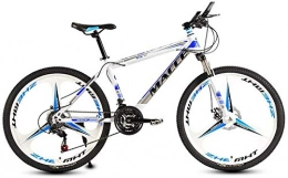 baozge Mountain Bike Mountain Bike 21 velocità 3 coltelli 24 / 26 pollici Uomini e donne Acciaio al carbonio ad alto tenore di pneumatici Hardtail Urban Track Bike Studenti Cambio Doppio ammortizzatore Sedile regolabile Bia