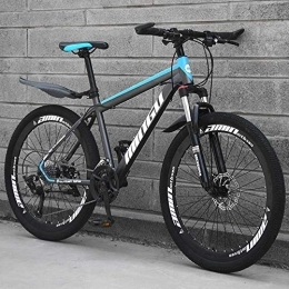  Mountain Bike Mountain Bike 26 Pollici Telaio Freno Doppio Disco Bicicletta Hardtail con Sedile Regolabile, Country Men'smountain Bikes 21 / 24 / 27 / 30 Velocità, A-24speed