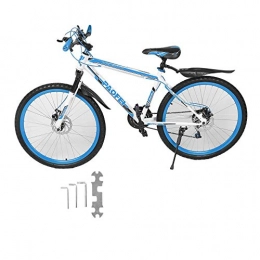 Triamisu Mountain Bike Mountain Bike - 26 Pollici X 17 Pollici Disco Anteriore e Posteriore Bici 30 Cerchio Mountain Bike velocità variabile MTB Bici da Corsa su Strada - Bianco e Blu