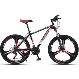 BNMKL Mountain Bike Mountain Bike 27 / 30 di velocità 3 Ruote da Taglio 26 Pollici Ruote MTB, Lega di Alluminio Hardtail Bici da Città per Adult, Black Red, 26 inch 27 Speed