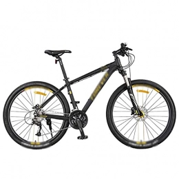 WPW Bici Mountain Bike, 27, 5 Pollici Biciclette Da Uomo Per Adulti MTB Lega Di Alluminio Freno A Disco Olio Bicicletta A 27 / 30 Velocità Con Sospensione Completa ( Color : 27-speed yellow , Taglia : 27.5inch )