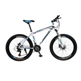 Bdclr Mountain Bike Mountain Bike 27 velocità Doppio Freno Disco Freno Disco Forcella Molla Lega Alluminio Mountain Bike da Donna 24 26 Pollici, Whiteblue, 24inches