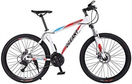 klt Mountain Bike Mountain Bike 27 velocità telaio in lega di alluminio leggero 26 pollici unisex multiuso City Bike All Terrain bicicletta bloccabile forcella anteriore sicura doppio freno a disco B