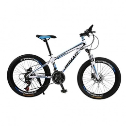 Bdclr Bici Mountain Bike 30 velocità Doppio Freno Disco Freno Disco Forcella Molla Lega Alluminio Mountain Bike da Donna 26 Pollici, Whiteblue