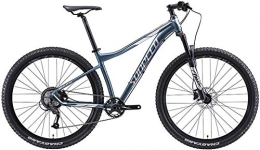 baozge Bici Mountain Bike a 9 velocità Big Wheel per Adulti Hardtail Mountain Bike Telaio in Alluminio Sospensione Anteriore Bicicletta Mountain Trail Bike Grigio