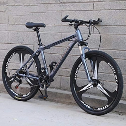 Domrx Bici Mountain Bike Assorbimento degli Urti a velocità variabile Uomini e Donne Single gifte Auto a velocità variabile di Alta qualità-Grey Black_24_24