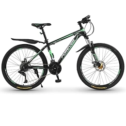 AIPOLE Bici Mountain Bike, Bici Con Telaio In Acciaio Ad Alto Tenore Di Carbonio, Cambio A 21 Velocità Con Ruote Da 24 Pollici, Doppio Freni A Disco, Bicicletta Sportiva Da Montagna, Per Adulti