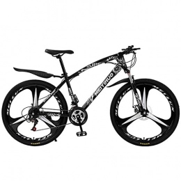 T-Day Mountain Bike Mountain Bike Bicicletta MTB Bicicletta da Uomo Ruote da 26 Pollici Telaio in Acciaio al Carbonio MTB Bicicletta 21 / 24 / 77-velocità con Doppio Disco Freno A Disco E Forchetta(Size:24 Speed, Color:Nero)