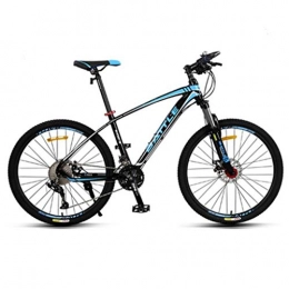 WYLZLIY-Home Bici Mountain Bike bicicletta MTB Sportiva da Montagna 26inch Mountain bike, lega di alluminio Biciclette Telaio, doppio freno a disco e sospensioni blocco anteriore, 33 Velocità ( Color : Blue )
