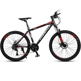 WYLZLIY-Home Bici Mountain Bike bicicletta MTB Sportiva da Montagna Mountain Bike, 26" Leggera Lega Di Alluminio Della Bici Della Struttura, Doppio Freno A Disco E Bloccato Sospensione Anteriore, 27 Velocità