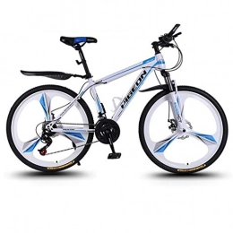 WYLZLIY-Home Bici Mountain Bike bicicletta MTB Sportiva da Montagna Mountain Bike, 26inch Biciclette Ruote In Acciaio Al Carbonio Telaio, 27 Velocità, Doppio Freno A Disco Anteriore Sospensione ( Color : White )