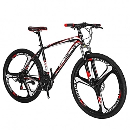 jooe Bici Mountain Bike, Bicicletta Sportiva Da Montagna Da 27.5 Pollici A 21 Velocità, Telaio In Acciaio Al Carbonio, Sospensione Forcella Anteriore Con Funzione Di Bloccaggio, Freni A Doppio Disco, Yellow