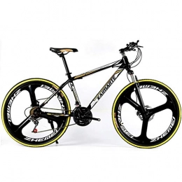 JLFSDB Bici Mountain Bike Bicycle Bicicletta Bici 24" MTB Mountain Biciclette 21 24 27 costi Ravine bici sospensione anteriore a doppio freno a disco in acciaio al carbonio Telaio ( Color : D , Size : 21 Speed )