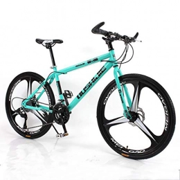 JLFSDB Mountain Bike Mountain Bike Bicycle Bicicletta Bici 26" ammortizzante ruote Burrone bici in acciaio al carbonio dell'Unità Mountain Biciclette doppio freno a disco anteriore sospensione anteriore 21 24 27 velocità