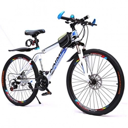 JLFSDB Bici Mountain Bike Bicycle Bicicletta Bici 26" Mountain Biciclette delle donne degli uomini Ravine bici sospensione anteriore Telaio Doppio freno a disco 21 velocità in acciaio al carbonio ( Color : C )