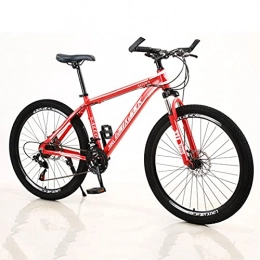 Great Bici Mountain Bike, Bike In Lega Di Alluminio Da 26 Pollici In Lega Di Alluminio, Doppio Disco-assorbente Mountain Bike 21 / 24 / 27 Velocità Mtb Bicicletta Per Le Donne Uomini Adul(Size:21 speed , Color:Red)