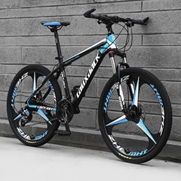 Great Mountain Bike Mountain Bike, Bike In Mountain Bike Da 26 Pollici, 21 / 24 / 27 Velocità Studente Adulto All'aperto Sport Ciclismo Bici Da Ciclismo Biciclette Per Esercizio Per Esercizio, Fren(Size:24 speed , Color:Blue)