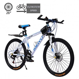 Aquila Mountain Bike Mountain Bike Cambio Biciclette, Double Disc Lega di Alluminio Freni Dirt Bike Mountain Bike, 26 Pollici 21 / 24 / 27 / 30 velocità for Esterni Studente di Scuola AQUILA1125 ( Color : A , Size : 21 Speed )