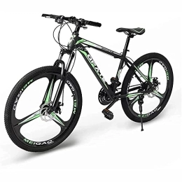 UYHF Mountain Bike Mountain Bike da 24 Pollici per Uomo Donna Adulto, 21 / 24 / 27 Speed Road Offroad City MTB Biciclette, Freni a Doppio Disco con Forcella Ammortizzata Green- 27 Speed