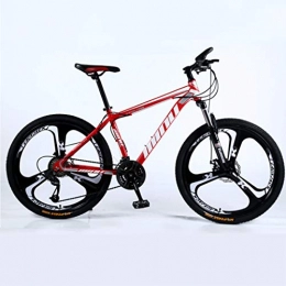 Tochange Bici Mountain Bike della bicicletta, 26 pollici ad alta acciaio al carbonio Off-Road Bike, sospensione Biciclette pieno, duro donne doppio disco maschile coda del freno di Mountain Bike, A, 21 speed