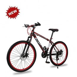 NOLOGO Mountain Bike Mountain Bike for Adulti Studente Bicicletta con 26 Pollici e 26 velocit, Freni a Doppio Disco, Ammortizzante, Blu DAGUAI (Color : Red)