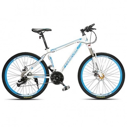 DMLGQ Mountain Bike Mountain Bike Freni a Disco Sport 27, 5 Pollici 27 velocità Bianco Blu Lega di Alluminio