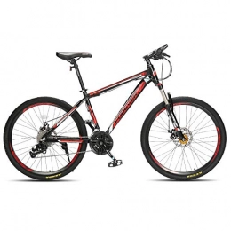 DMLGQ Mountain Bike Mountain Bike Freni a Disco Sport 27, 5 Pollici 30 velocità Nero Rosso Lega di Alluminio