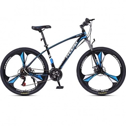 DMLGQ Mountain Bike Mountain Bike Freni a Disco Sport 27, 5 Pollici a 24 velocità Nero Blu Acciaio al Carbonio