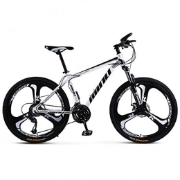 KUKU Mountain Bike Mountain Bike Full Suspension A 24 Velocità, Mountain Bike in Acciaio Ad Alto Tenore Di Carbonio Da 26 Pollici, Mountain Bike Per Adulti, Adatta Per Gli Appassionati Di Sport E Ciclismo, White black