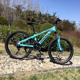 hmmsw Mountain Bike Mountain bike fuoristrada 24 pollici 21 velocità adulto a velocità variabile mountain bike bicicletta ammortizzatore bicicletta da studente a breve distanza viaggio auto-pollice-verde_24x15 pollici