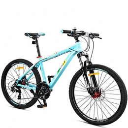 XXCZB Mountain Bike Mountain bike fuoristrada da 26 pollici 27 velocità per adulti Uomo Donna Hardtail Mountain Trail Bike con sospensione anteriore Bicicletta da montagna in lega di alluminio Dual-26 pollici_verde