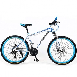 QinnLiuu Mountain Bike Mountain bike in acciaio al carbonio per la nuova bicicletta MTB modello con freno a doppio disco Mountain Bike in lega di alluminio da 24 / 26 pollici Bicicletta da uomo e donna, 1, 24 inch 24 speed