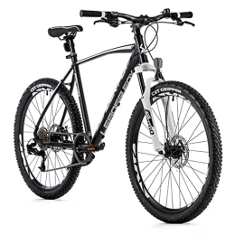 Leader Fox Bici Mountain bike Leader Fox Factor da 26 pollici, in alluminio, 8 marce, freni a disco Rh, 46 cm, bianco e nero