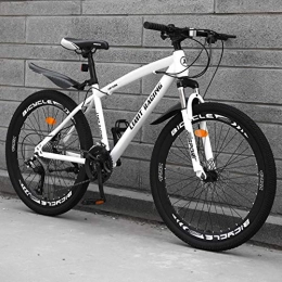 ZYZYZY Mountain Bike Mountain Bike Leggero MTB Alto-acciaio Al Carbonio 21 Velocità Velocità Variabile Freno A Doppio Dischi 26 Pollici Bici Da Strada Velocità E-21 24 Pollici