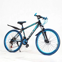Domrx Bici Mountain Bike Materiali in Acciaio al Carbonio di Alta qualità 21 velocità 22 Pollici a velocità variabile Doppio Disco-Nero