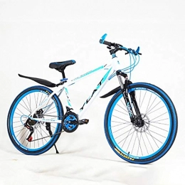 Domrx Bici Mountain Bike Materiali in Acciaio al Carbonio di Alta qualità 21 velocità 22 Pollici velocità variabile Doppio Disco-Blu