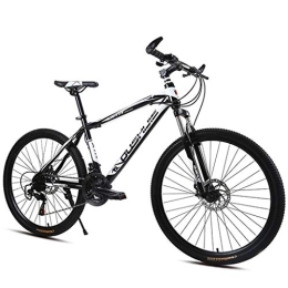 Dsrgwe Bici Mountain Bike, Mountain Bike / Biciclette, Acciaio al Carbonio Telaio Hard-Coda Bike, sospensioni Anteriori e Dual Disc Brake, 26inch Mag Wheels (Color : Black, Size : 21-Speed)