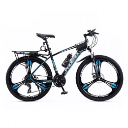 FBDGNG Bici Mountain Bike per adulti a 24 velocità, ruote da 27, 5", telaio in acciaio al carbonio, freni a doppio disco, forcella anteriore sospesa (dimensioni: 27 velocità, colore: nero)