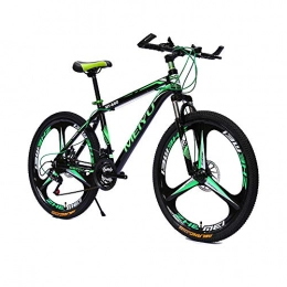 WSJYP Mountain Bike Mountain Bike per Adulti da 26 Pollici, Mountain Bike da Uomo da Donna, Acciaio Ad Alto Tenore di Carbonio con Freni a Doppio Disco, MTB a Sospensione Completa a 21 / 24 / 27 / 30 Velocità, 21 speed-Green