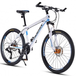 BQSWYD Bici Mountain Bike per Adulti da 27, 5" Mountain Bike da Fuoristrada a 30 velocit con Forcella Ammortizzata / Freno a Disco Olio Bicicletta da Montagna, Bici Hardtail in Lega di Alluminio, Bianca