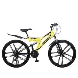 Mountain Bike Mountain Bike Mountain Bike Pneumatico a Forma di Croce 26 Pollici 21 / 24 / 27 velocità Dual-Shock Soft Tail (Blu; Giallo; Rosso; Nero e Rosso; Bianco e Rosso) Bici da Cross