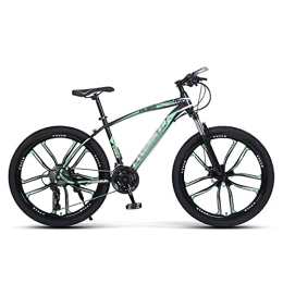 Generic Mountain Bike Mountain Bike Ruote da 26 pollici con telaio in acciaio al carbonio 21 / 24 / 27 velocità Freno a doppio disco per ragazzi ragazze uomini e donne / Blu / 21 velocità (Verde 24 velocità)