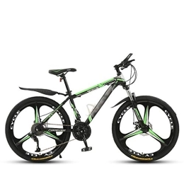 SANJIANG Mountain Bike Mountain Bike Sospensione Anteriore 21 / 24 / 27 / 30 Velocità Ruote Da 24 / 26 Pollici Acciaio Ad Alto Tenore Di Carbonio Con Freni A Doppio Disco Forcella Ammortizzata Anteriore Per Uomo, Green-24in-30speed