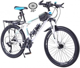 BUK Bici Mountain Bike, Teen Trekking Bike Cross Trekking Bike Bicicletta a Doppio Freno Ammortizzatore off-Road Racing Bike 26 Pollici velocità variabile per studenti-21 velocità_26 Pollici